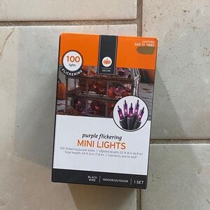 Target Purple Flickering Mini Lights with Black Wire
